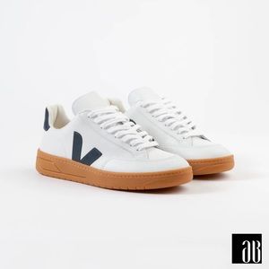 Veja V-12 Nautico Navy & White Sneakers
